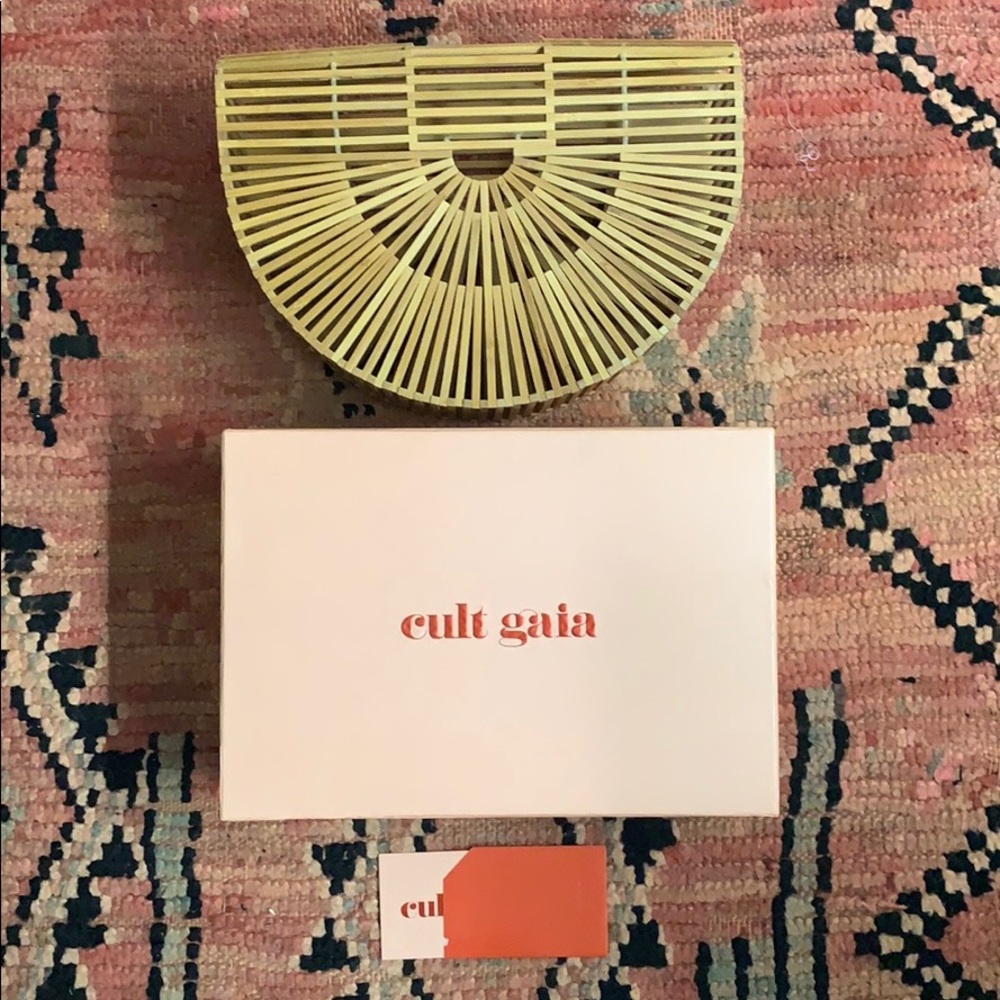 Authentic Cult Gaia Large Bamboo Ark Bag in Box